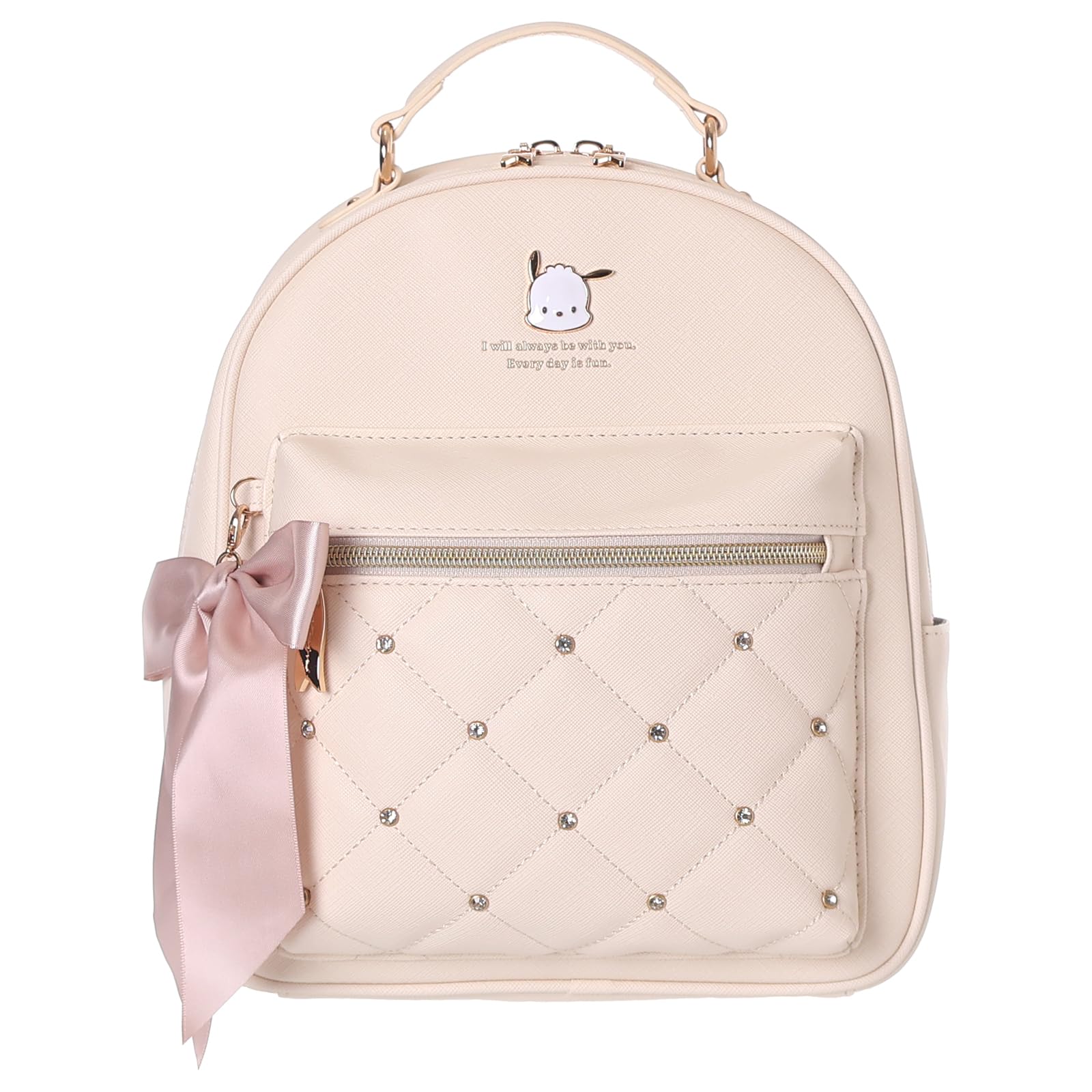 

Synthetic Leather Mini Backpack D Pack Bijou Epoplate Mini Daypack [Sanrio] (Pochacco)