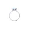 Swarovski Aqua Sunflower Petal Cluster Crystal Ring Women rings Light-Blue 5482505