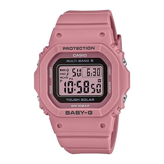 [Casio] Часы Babygie [Отечественный оригинальный продукт] Радиоприемник на солнечной батарее BGD-5650-4JF женские розовые