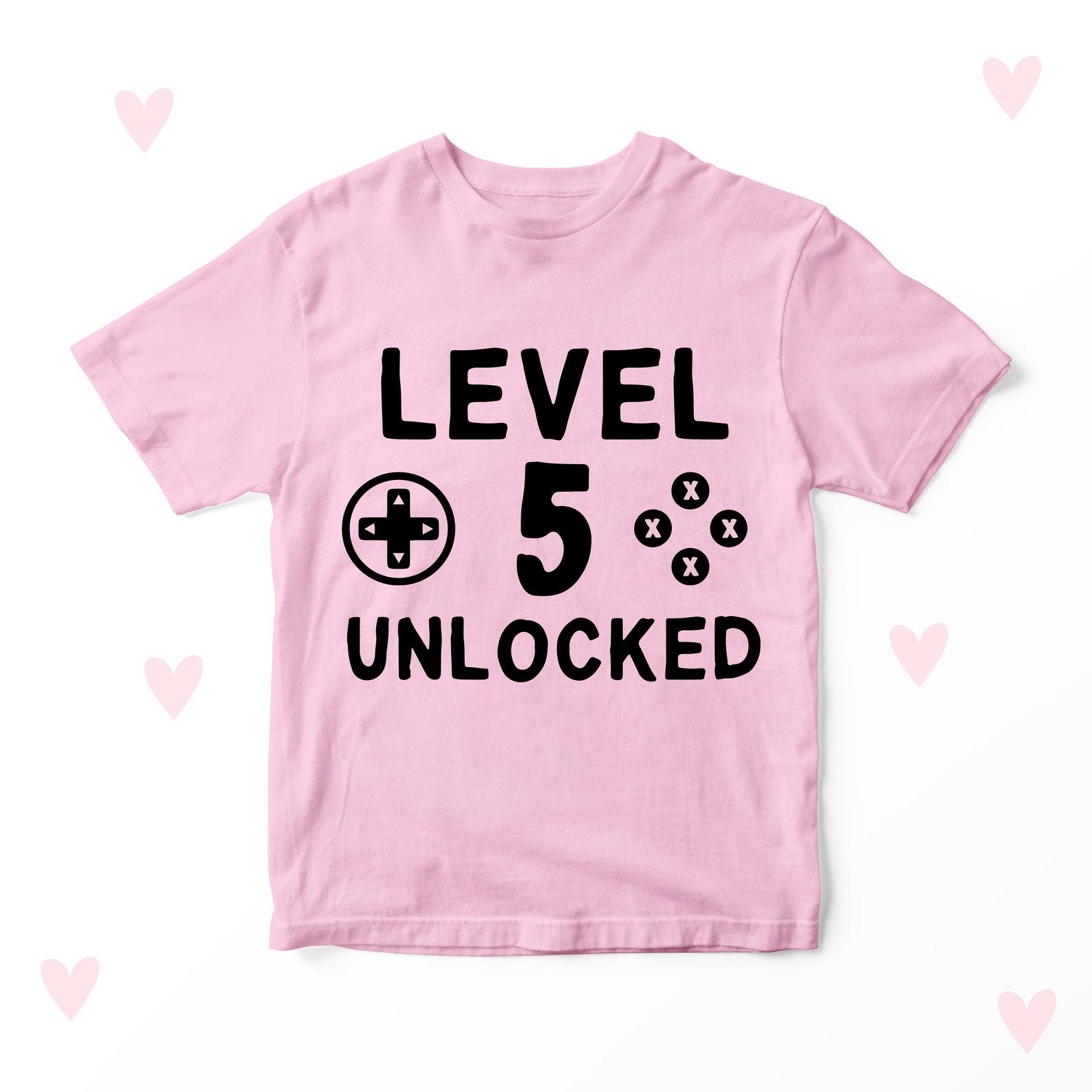 Level 5 Birthday T-shirt 5th Birthday Girl Boy Gifts Party Outfit 110