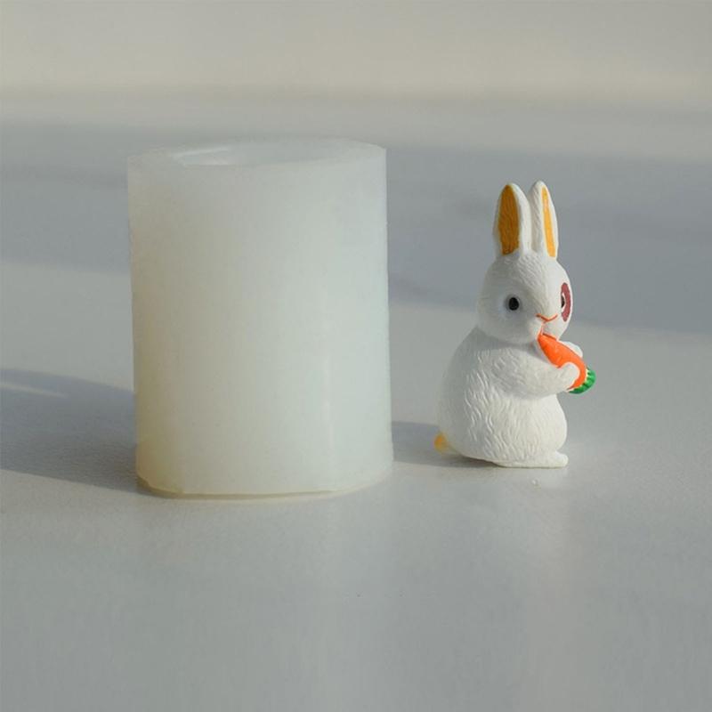 Bunny Series Fondant Epoxy Molds Manual Candle Aromath Soap Molds for Decor