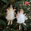 1 STK Engel Mädchen Romantisches Weihnachtsgeschenk Anhänger Kreativität Plüschpuppe Dekoration Niedliches Netz Ornament