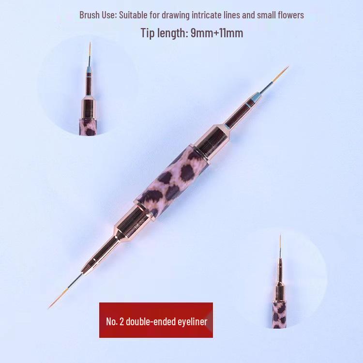 

Ручка для нейл-арта для тонких линий, рисования цветов и бровей куклы – инструмент для начинающих двойного назначения