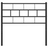 Replacement Headboard Metal Black 75 Cm