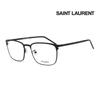 Yves Saint Laurent Eyeglass Frames SL378F SLIM 002 Square Metal Glasses for Women and Men