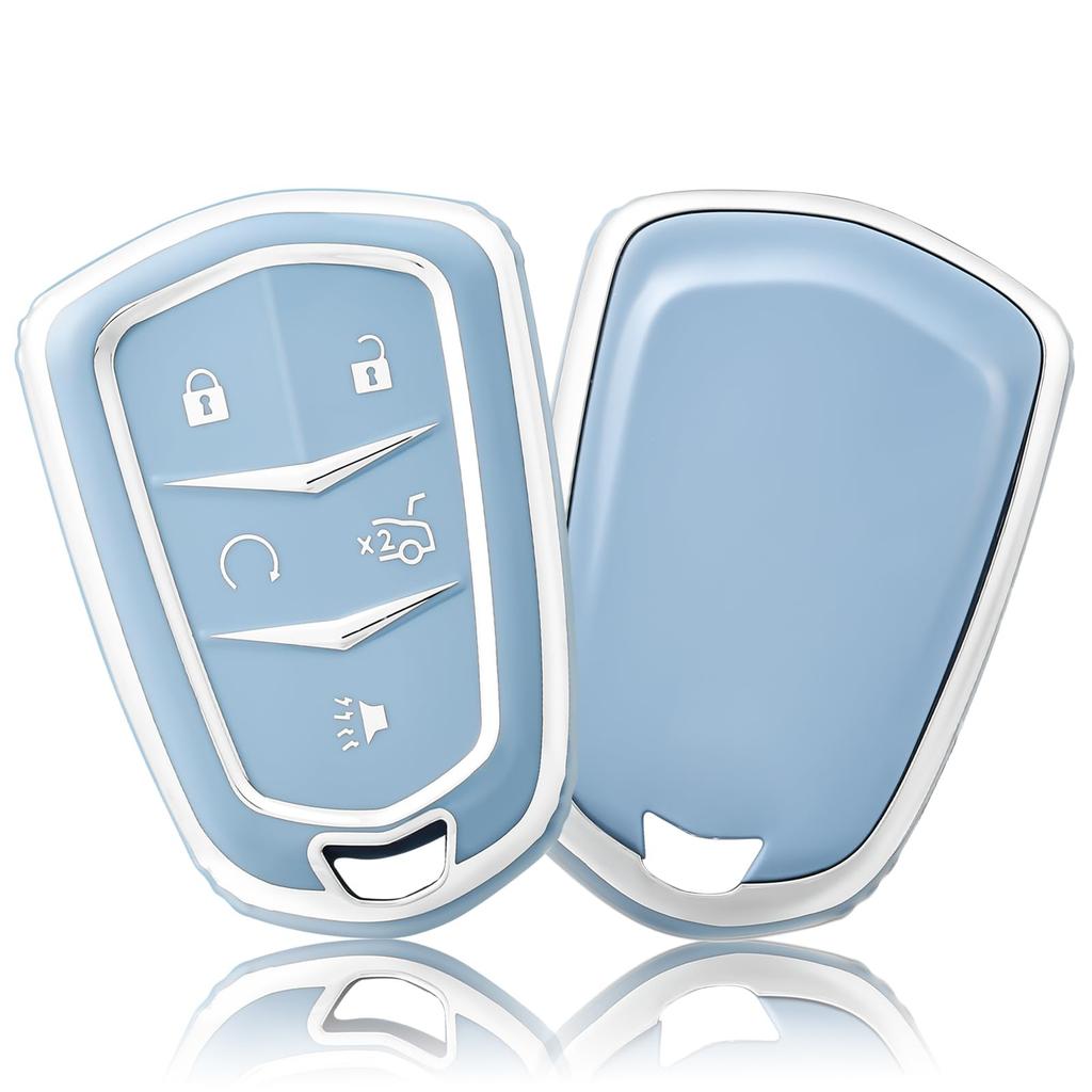 Premium Soft TPU Key Fob Cover Case Shell for Cadillac Escalade CTS XTS ATS STS XT4 XT5 CT6 SRX Smart Key Holder Car Accessori
