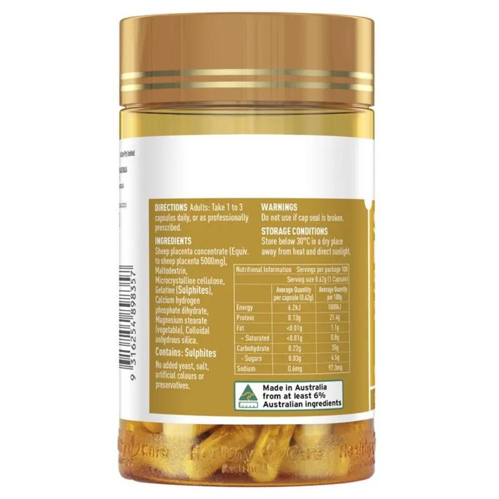 Healthy Care Sheep Placenta 5000mg 100s X 5