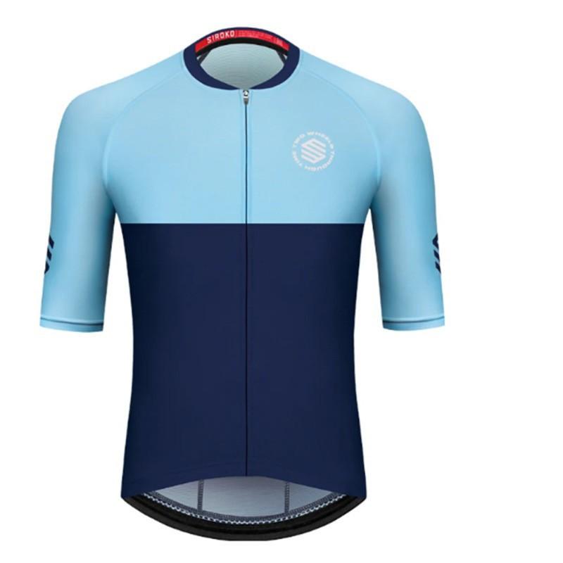 SIROKO Radsportbekleidung Oberteil Herren Mountainbike Kurzarm Wettkampf Atmungsaktiv Fahrradausrüstung
