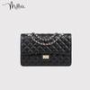Miaoli Women's Quilted Cowhide Chain Crossbody Bag