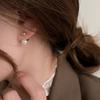 Fashionable and Versatile Post-hanging Baroque Pearl Earrings Female Light Luxury Design Earrings Temperament Senior Sense of Earrings