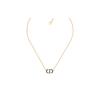 Petit Cd Logo Pendant Hollow Decoration Metal Painted Necklace Women Necklace Gold N2390WOMLQ_D307