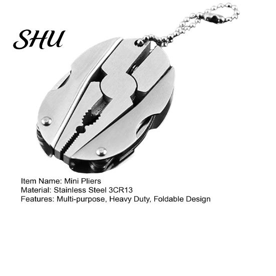 Robuste Klappzange Edelstahl Multi-Tool Schwerlast Metall Mehrzweck Tasche Faltbar Wanderwerkzeuge Tragbar Outdoor Angeln Camping