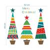 Merry Christmas Tree Stars Wall Stickers Home Decals Living Room Decorations DIY PVC Holiday Window Stickers Party Posters
