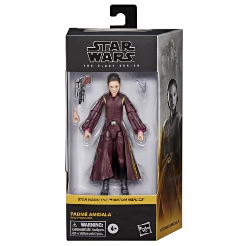 Hasbro Star Wars Black Series Padm? Amidala, Star Wars: The Phantom Menace Collectible 15cm (6-inch) Action Figure, Ages 4+, G0025, Authentic
