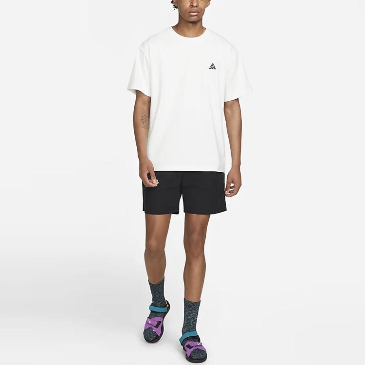 Nike ACG Solid Logo Sport Crew Neck Short Sleeve T-Shirt Men Tops White DJ3642-121