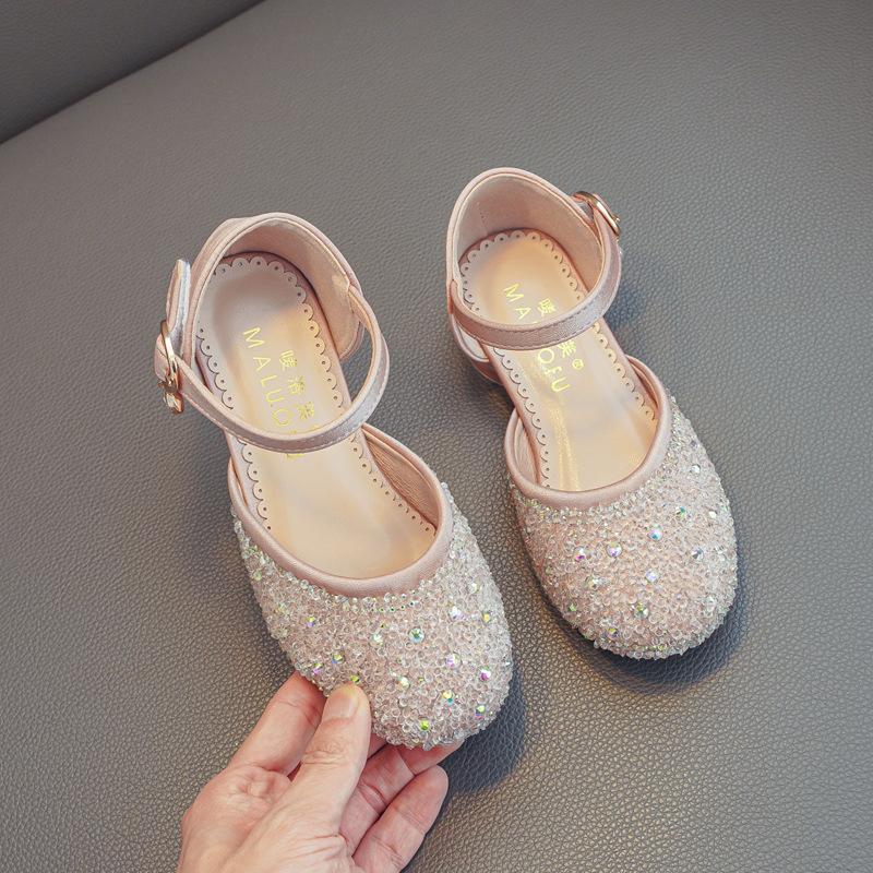 

детские хрустальные танцевальные туфли Single Shoes Princess Shoes 25 розовый