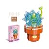 Flower Potted Plant Succulents Building Blocks Ornaments Models Home Decoration Flower Bouquet MOC Bricks Assembly Toy Kids Gift