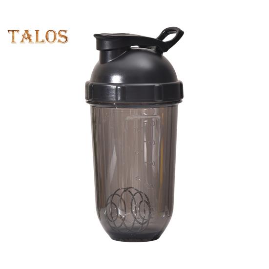 Protein Shaker Bottles with Wire Ball 500ml Leak-Proof Mixer Cup Clear Scale Fitness Mixer Bottle Portable Shaker Cup for Sports Travel