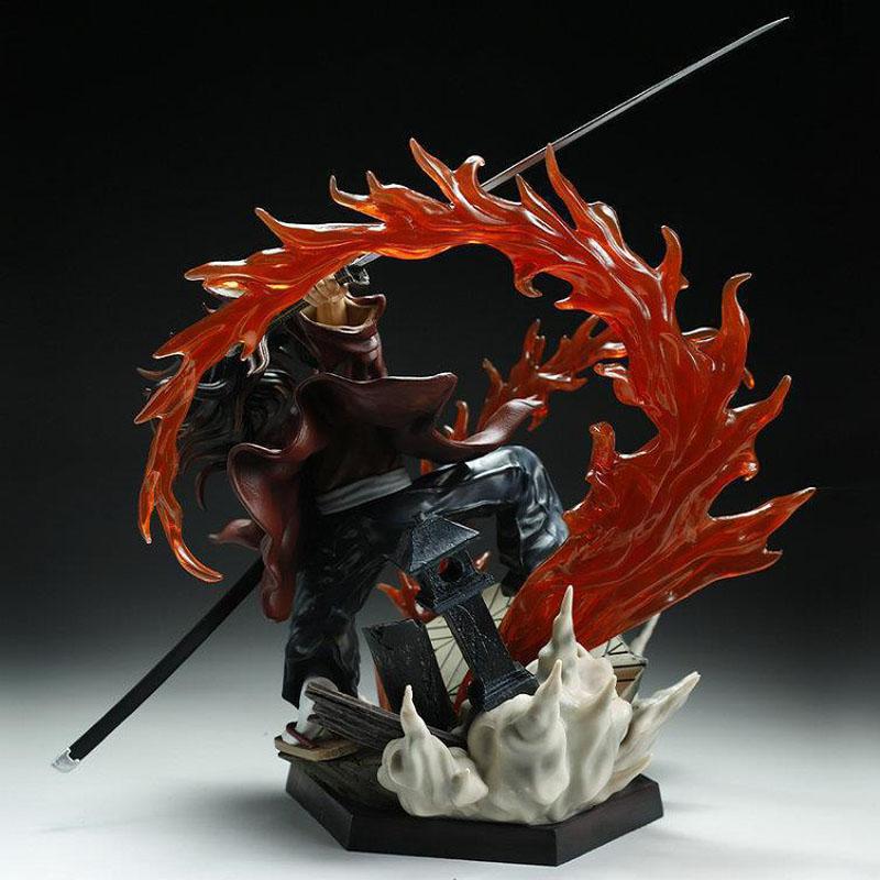 Demon Slayer Anime Figures GK Model Hinokagura Tsugikuni Yoriichi Battle Scene Action Doll PVC Collection Decorate Toy Gift