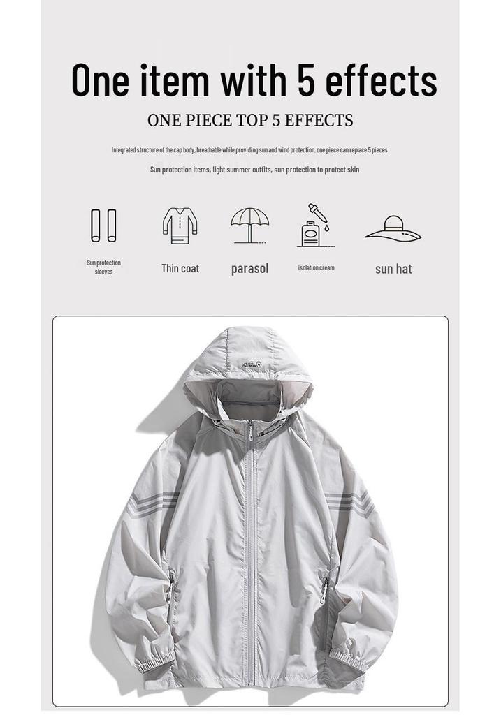 Women's & Men's UPF50+ Ice Silk Sun Protection Jacket: Summer Outdoor Anti-UV Skin Clothing