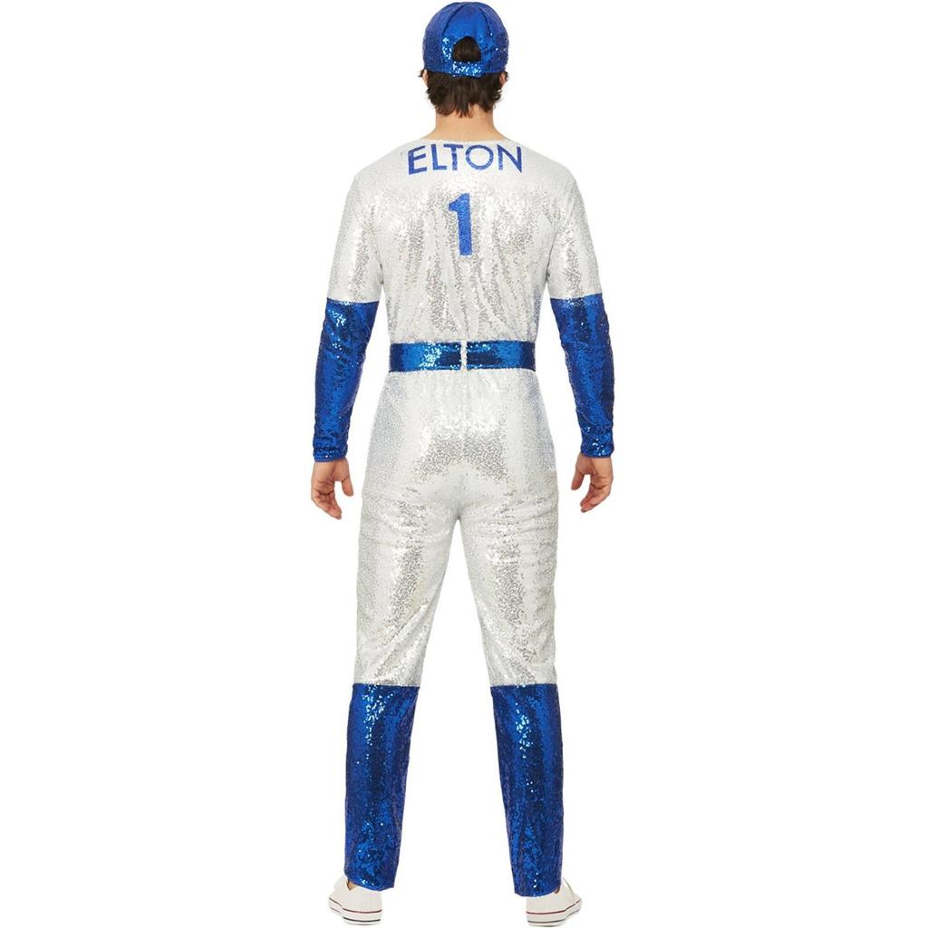Elton John Mens Deluxe Sequin Costume Set