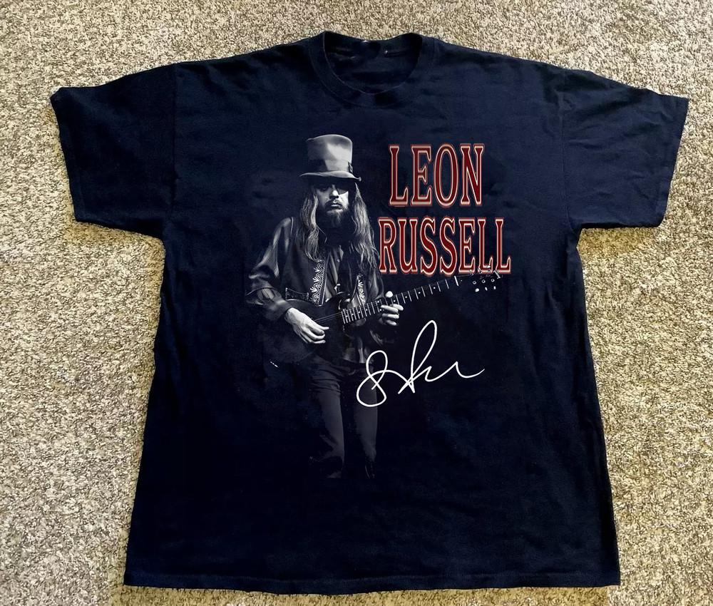 Leon Russell In Performance signature Black  Men CG2239 Unisex T-Shirt M