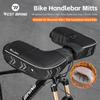 WEST BIKING Luvas de Guidão de Bicicleta de Inverno Lã Polar à Prova de Vento Térmicas Luvas de Mão para MTB Bicicleta de Estrada Guidão Luvas Refletivas Para Segurança