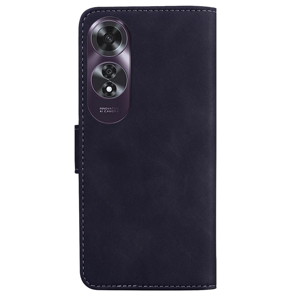For Oppo A60 4G Case Magnetic Clasp Solid Color Leather Phone Cover