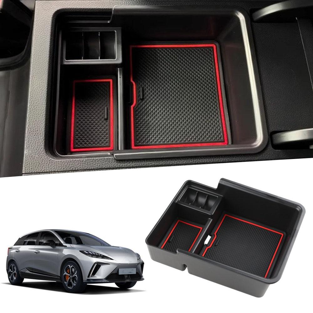 Auto Mittelarmlehne Aufbewahrungsbox für MG 4 MG4 EV Mulan 2025 2025 2025 Mittelkonsolen-Organizer Behälter Ablage Zubehör Teile