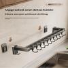 Multi-functional Wall-mounted Knife Holder with No-drill Kitchen Hooks for Easy Hanging and Organization
