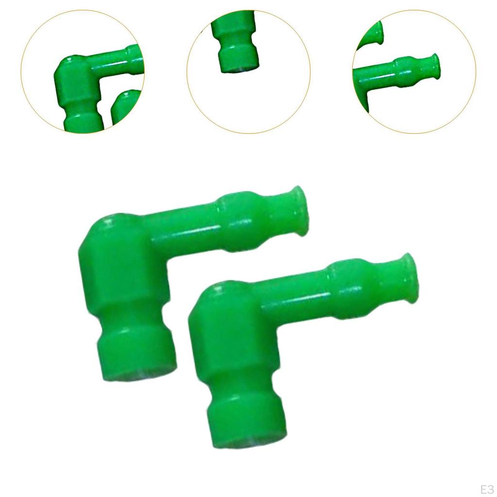 2 Pieces Motorcycle Spark Plug Cap Ignition Accessories 90 Degree Angle for