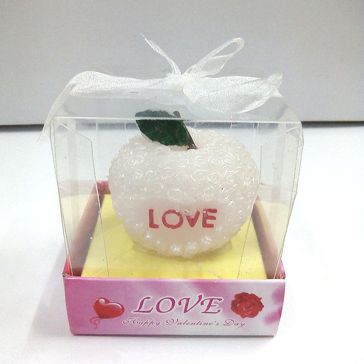Creative LOVE Apple Candles for Valentine s Day, Weddings, and Birthdays