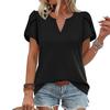 Women's Fashionable Solid-color Short-sleeved Top
