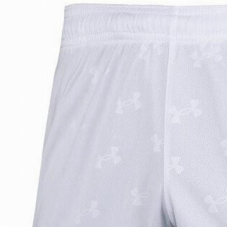 Under Armour Full Print Logo Loose Breathable Training Shorts Men Shorts White 21500231-100
