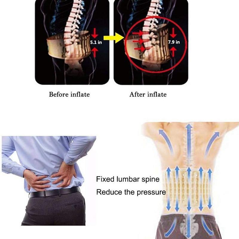 Durable And Safe Inflatable Waist Brace Waist Fixed Belt Muscle Strain Lumbar Disc Herniation Fixation Waist Protection Inflatable Belt
