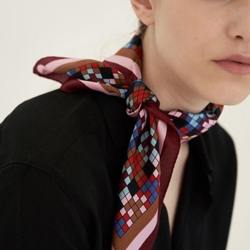 BB’DE SOLI’DE Heart Rattan Silk Mini Scarf