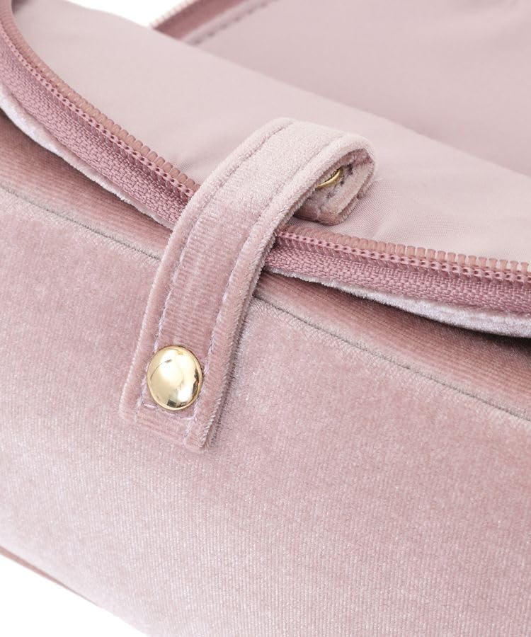 De Apparel Velvet Pearl Stand Pouch for Pink [Maison Fleur] Women,