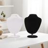 Velvet Necklace Display Stand Set - Jewelry Mannequin for Pendants