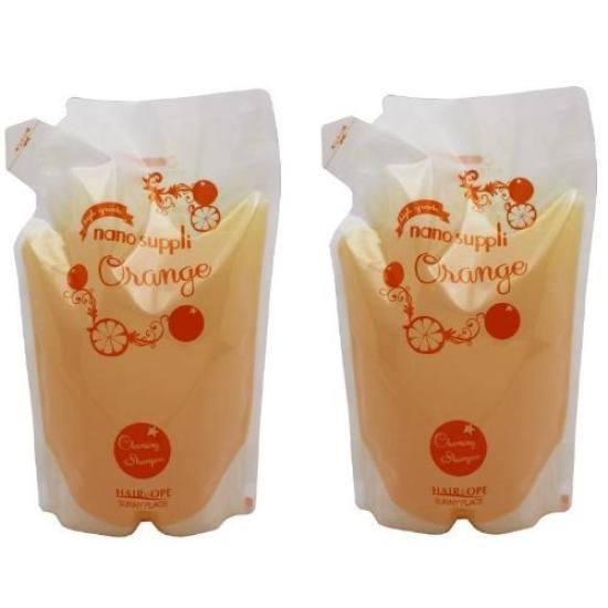 

[Набор из 2 шт.] Sunny Place Nano Supplement Очищающий шампунь Апельсин 800 мл Заправка