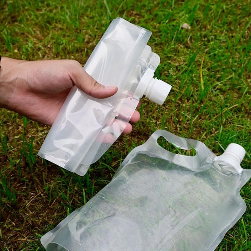 Convenient Portables Water Holder Outdoor Hiking Folding Water Bucket Bag for Camping Family Trip