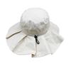 Light and breathable big eaves bucket hat neck protector women's summer sun hat anti-ultraviolet face small hat sun protection artifact
