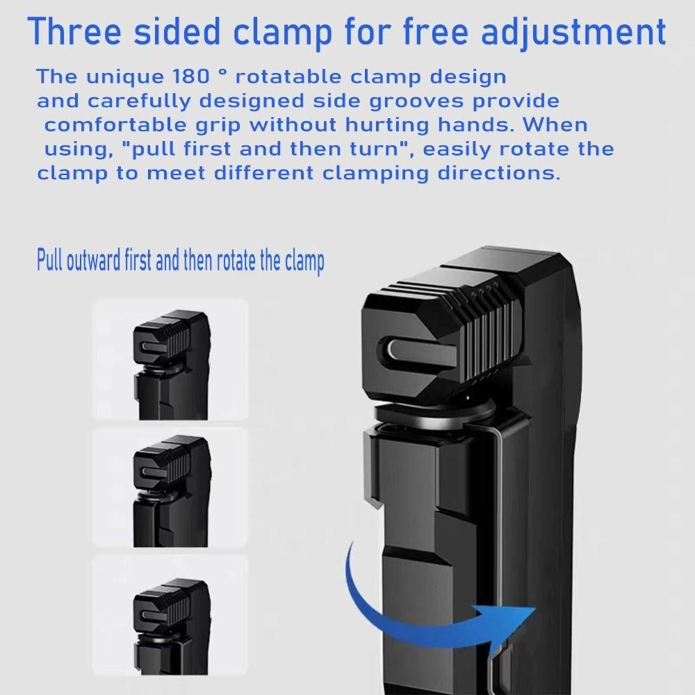Ultra Bright Keychain Flashlights with 180° Rotation & Dual Light Work Light for Searching Hiking
