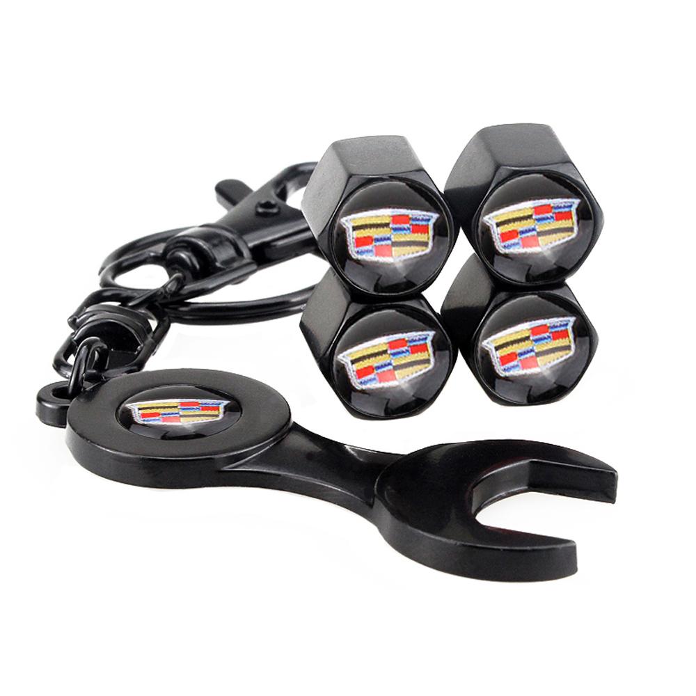 Car Tire Valve Cover Stem Caps for Cadillac Escalade CTS ATS Eldorado SRX Deville BLS XT4 XT5 XT6 STS XTS SLR XLR CT4 CT5 CT6
