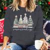 Weihnachtszeit Damenbekleidung Sales Weihnachtsbaum Buchsaison Lesen Grafik-Sweatshirts Weihnachten Feiertag Damenpullover