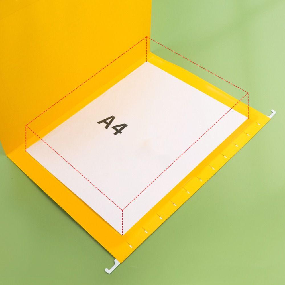10PCS Durable A4 Hanging File Folder Letter Size Portable Hanging Document Clip Paper Large Capacity Document Holder Classroom