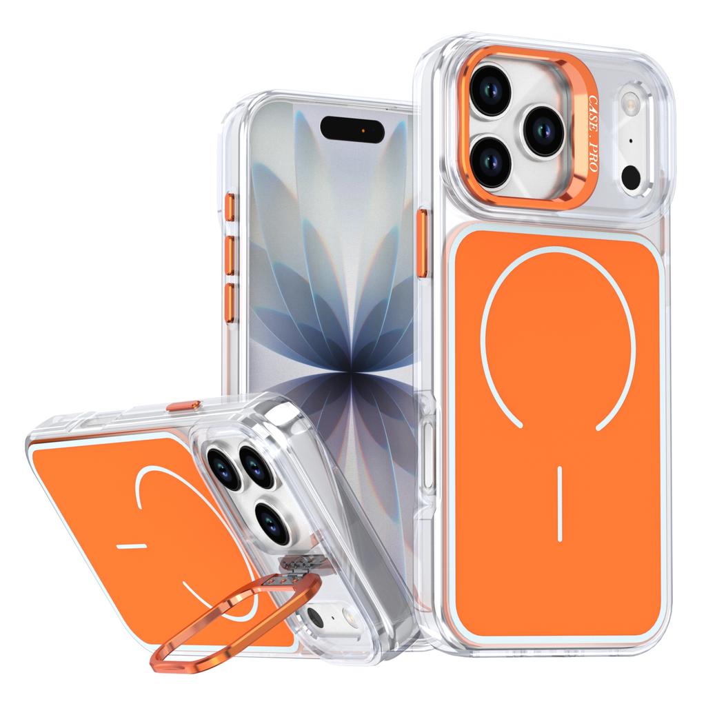 Luxury for Magsafe Magnetic Clear Colorful Border Case For iPhone 17 Pro Max Air 16 15 14 Plus 13 12 11 Wireless Charge Cover
