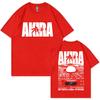 Japanese Science Fiction Cartoon Movie Anime Akira Shotaro Kaneda Graphic T Shirt Unisex Women Fashion Vintage Oversized T-shirts