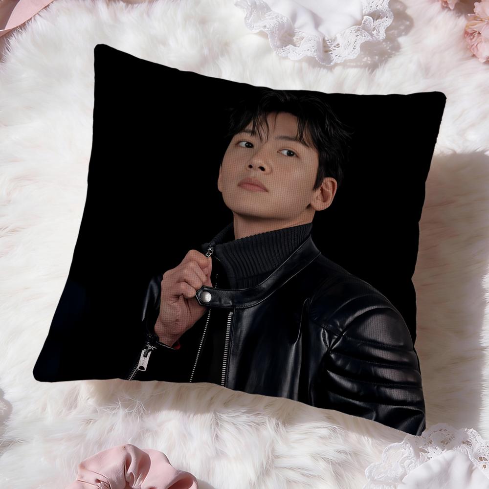 Ji Chang W-Wook Kpop Cushion Cover Premium Comfort Reversible Pillow Cove -Two in One Design for Any Room & Car Interior