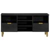 TV Stand In Black 100 X 33 X 46 Cm Engineered Wood