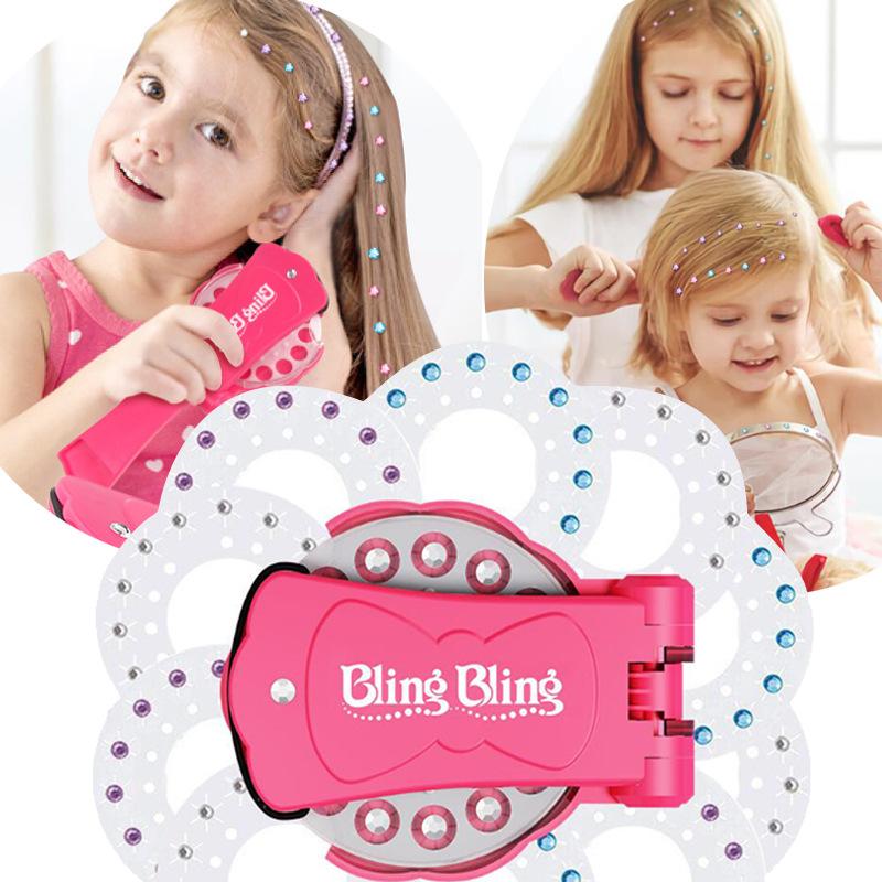 Children And Girls Makeup Toys Blingbling Play House Magic Drill, Hair Nail Paste Drill